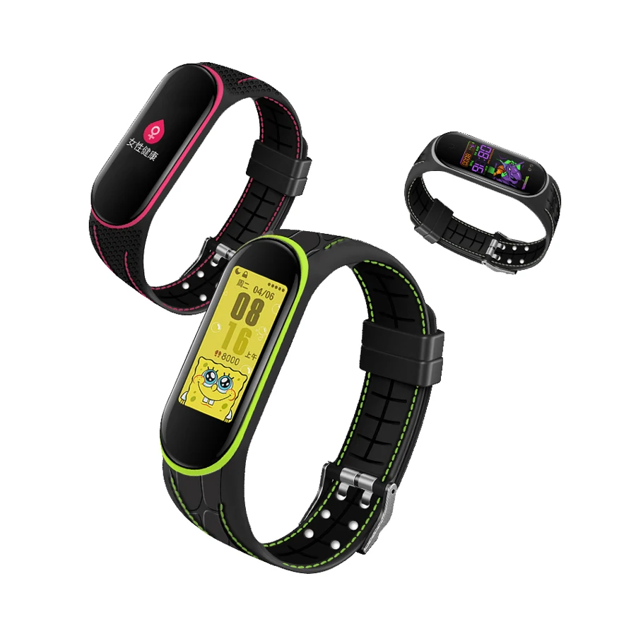 Double Line Strap For Xiaomi Mi Band 5 4 3 5 6 7 Replacement