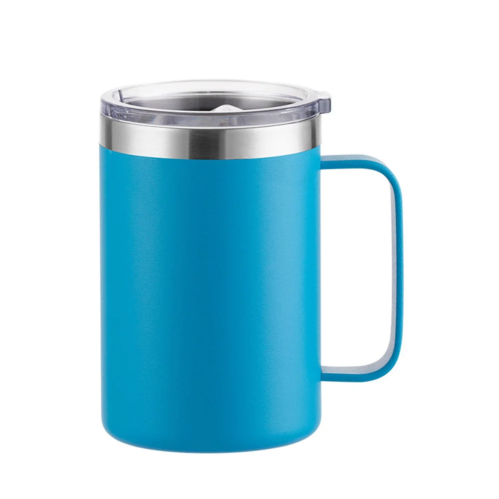 Insulated Stainless Steel Travel Tumbler - 16oz, BPA-Free with Handle and Lid