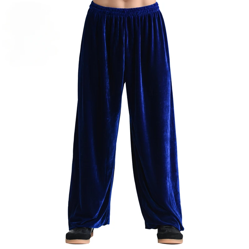 Winter Tai Chi Pants Velvet Kung Fu Martial Art Pants Yoga
