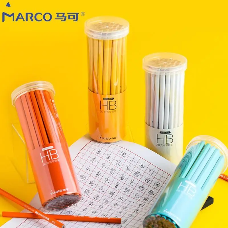 Marco Professional grade pencil for primary school students lead-free hb children's kindergarten beginners correct grip test