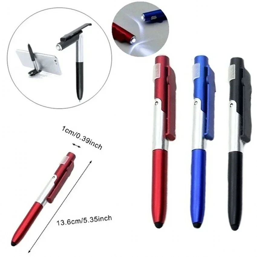 Multifunctional Ballpoint Pen with LED Light and Phone Holder