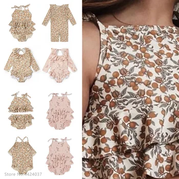 KS 아기 여아 수영복, 18M-9T 꽃 어린이 브랜드, 카와이 BC 미스터 TAO 의류, 어린이 수영복, 자매 형제 매칭