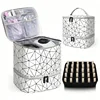 The new nail polish Portable bag Double layer nail polish storage bag can hold 30 bottles of makeup bag storage bag 4