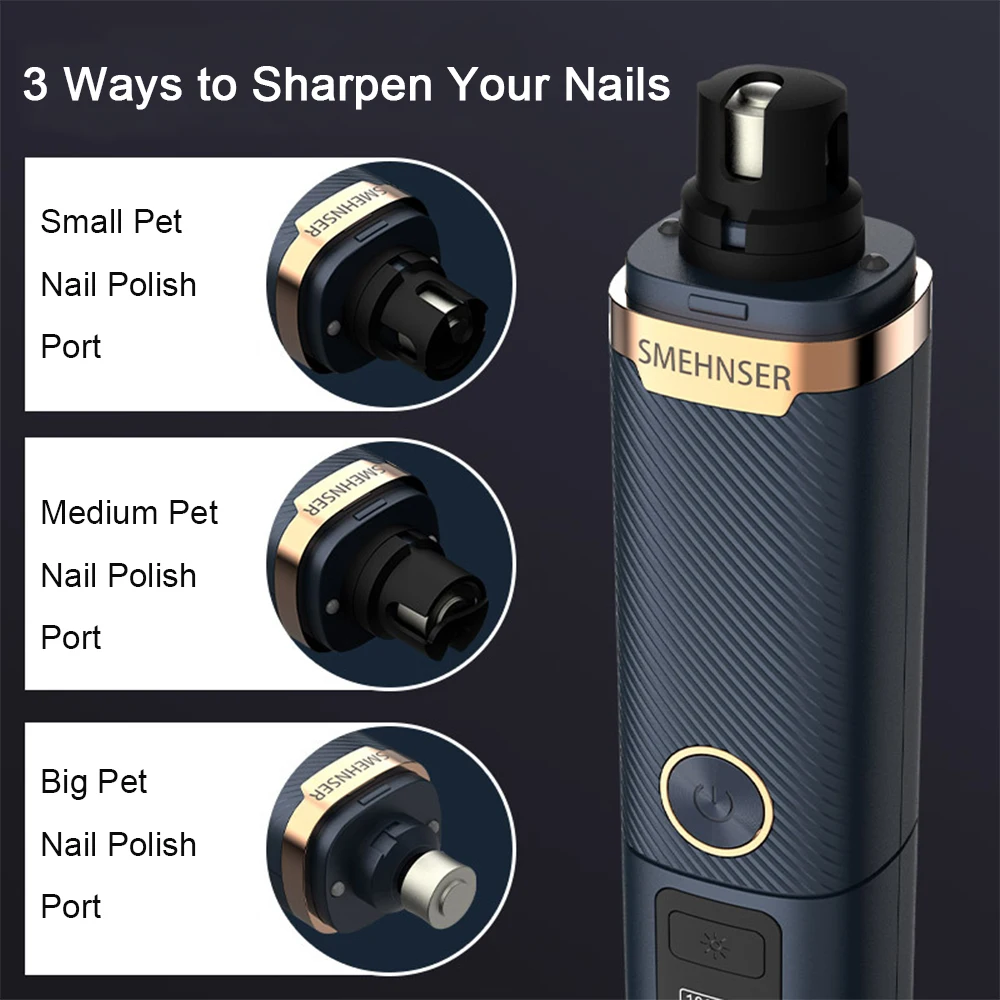 Pet Dog Nail Grinder High-speed Electric Cat Dog Nail Clippers USB Charging Pet Nail Grinder 4