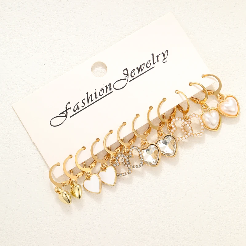 Fashion 18 Pairs Of Lady Earrings Boho Snake Butterfly Mushroom Lock Zircon Pearl Love Earring Sets for Women 2024 Jewelry Gifts