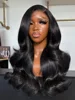 40 Inch Body Wave 13x6 Hd Lace Frontal Wig Human Hair 360 Brazilian Pre Plucked Lace For Women 13x4 Lace Front Wigs 250 Density 1