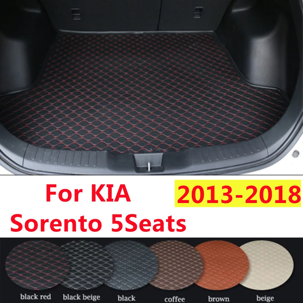 

SJ Custom подходит для KIA Sorento 5 мест 2013-14-2018 водонепроницаемый автомобильный коврик для багажника авто задний поднос для багажника подкладка для ковра