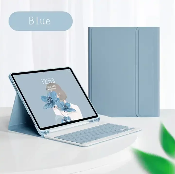 Bluetooth Keyboard & Mouse Magnetic Leather Stand Case Cover