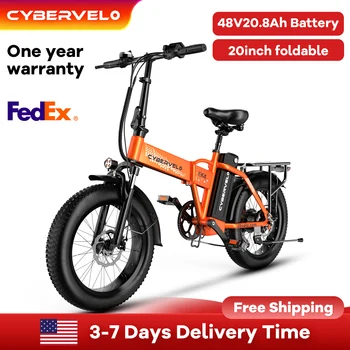 Cybervelo EK4 1000W Folding E-Bike 1