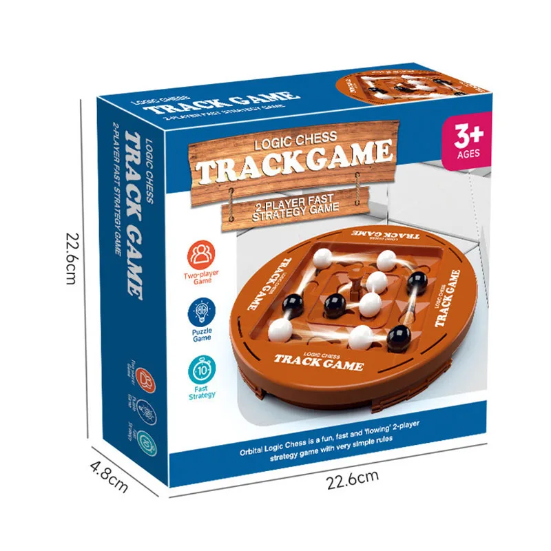 Board Game Board Game Toy Chess Game Fun Table Top Orbital Logic Chess Board Game Track Logic Board Strategy for Kids Adults Family Party Games
