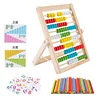 Classic Wooden Educational Counting Toy 100 Beads Preschool Math Learning Toys Montessori Number Arithmetic Abacus Toddler Gift 6