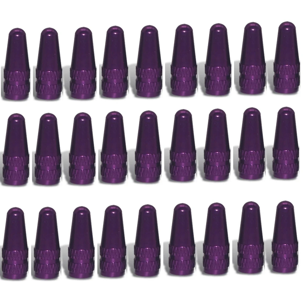 Aluminum Alloy Bicycle Tire Valve Caps - Set of 10