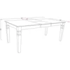9 Piece Dining Room Furniture Set Includes a Rectangle Wooden Table with Butterfly Leaf and 4