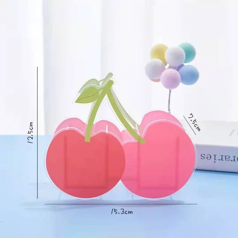 Rainbow Cactus Shape Acrylic Pen Holder Cute Multi Compartments Pencil Box Kids Desktop Stationery Organizer Decoration 6