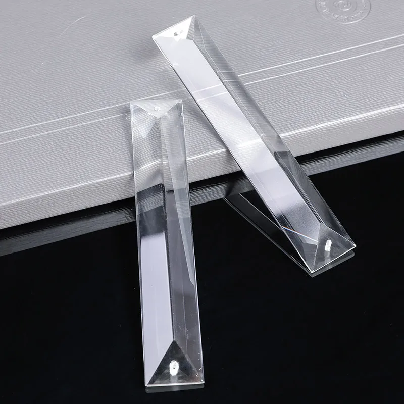 30pcs Chandelier Crytal Rectangle Prisms Crystal Pendants Chandelier Pendants 22x120mm 2 Holes for Home Decor
