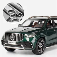 1/24 Maybach GLS class GLS63 Alloy Car Model Diecasts Metal Toy Car Model Collection Sound Light High Simulation Childrens Gifts 2