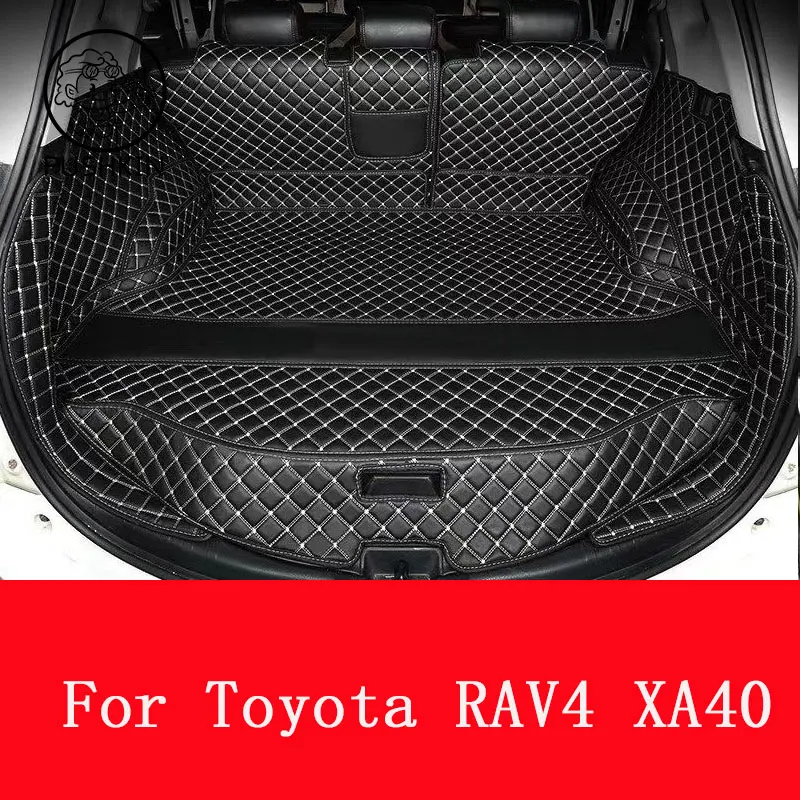 

For RAV4 RAV 4 XA40 XA 40 2013 2014 2015 2017 2018 2019 Car Accessories Trunk Leather Mat Catpet Interior Cover Part Styling