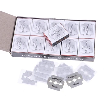 10/100pcs Lame di ricambio in acciaio per la pelle del callo del piede Rimozione dura Cura Macchina per pedicure Rimozione del piede Mano Pedicure File Machi 1