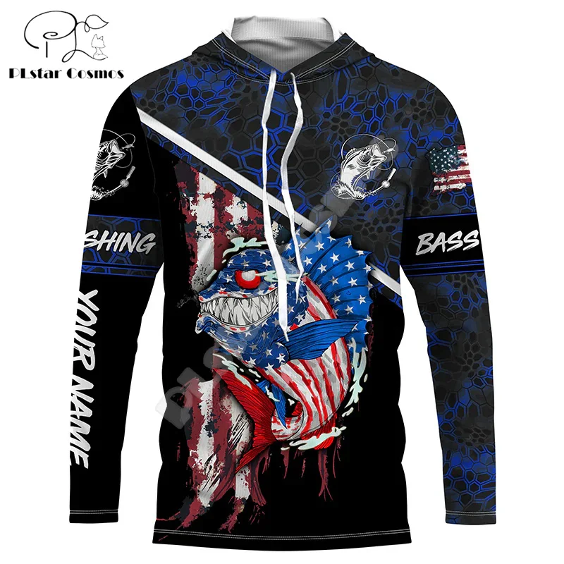 Custom Name Animal Fishing Mahi Graffiti Fish Tattoo Retro Tracksuit Vintage 3DPrint Pullover Harajuku Casual Hoodies Jacket J16