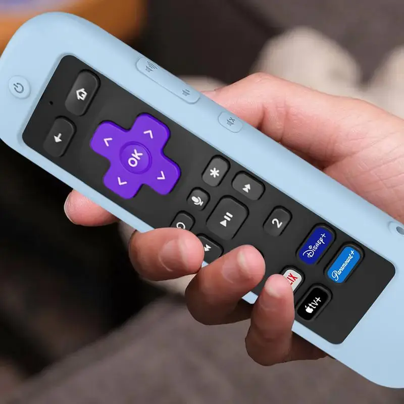 ROKU 울트라 2022 리모컨 보호 케이스, 충격 방지 실리콘 커버, 분실 방지, 세척 가능한 원격 케이스 교체