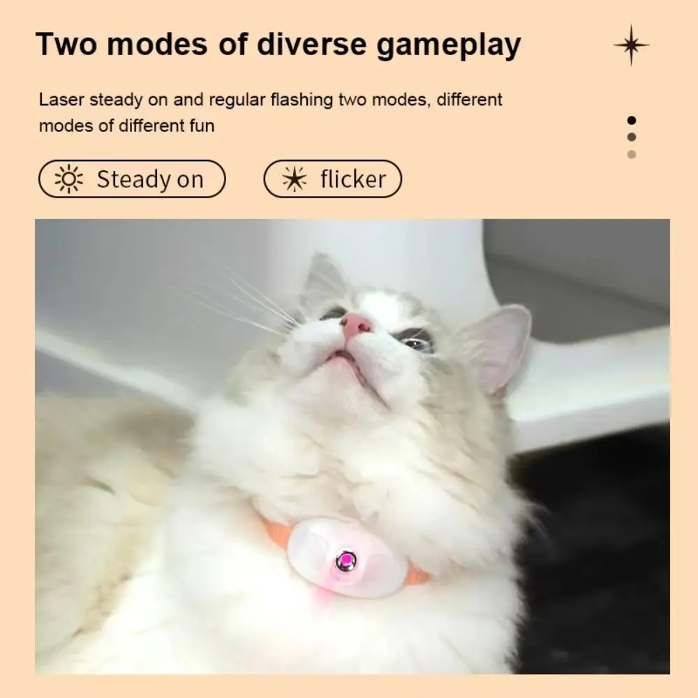 Automatic Cat Laser Toy with LED Light