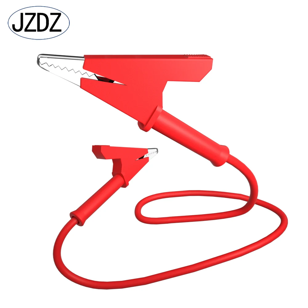 JZDZ 300CM 5pcs 4mm 악어 클립-악어 클립 멀티 미터 테스트 리드 케이블 라인 점퍼 와이어 전기 테스트 도구 70036