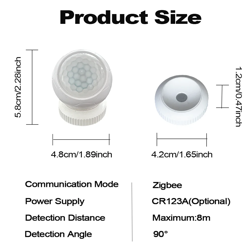 tuya zigbee detector pir magnetico sensor de 05