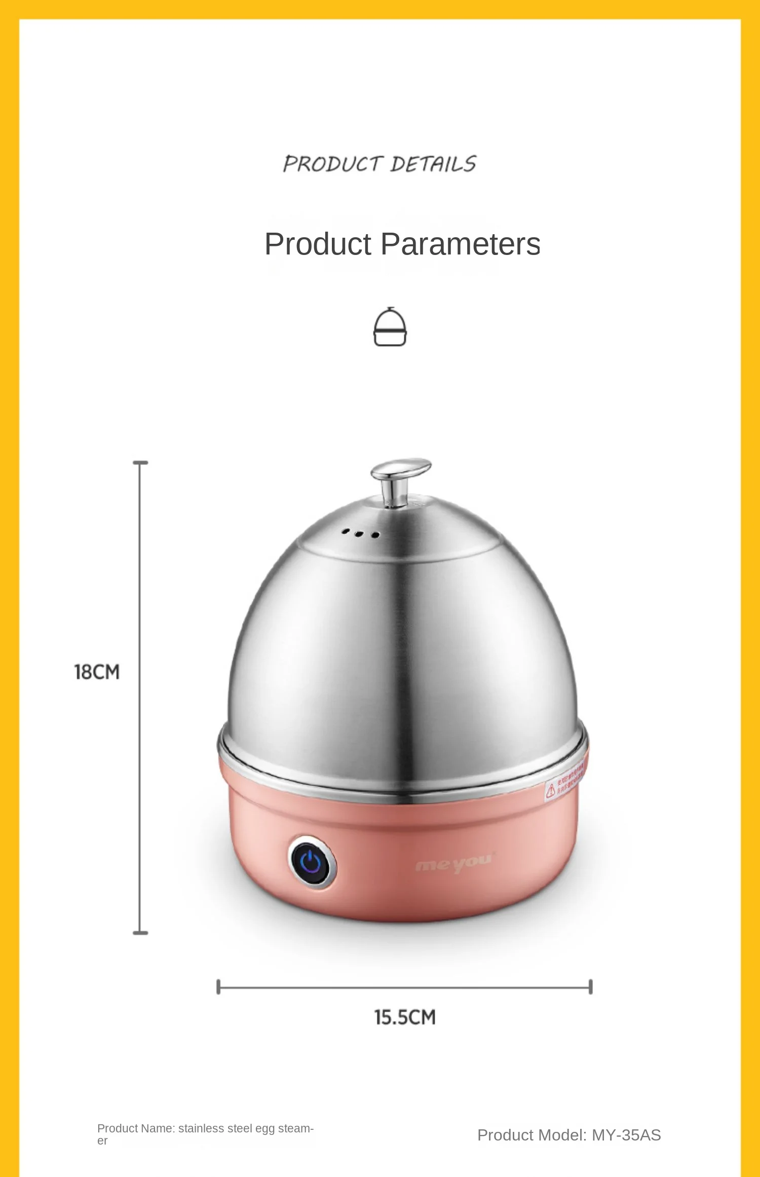 Máquina De Ferver De Ovo, Egg Steamer,