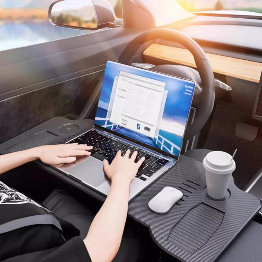 볼보 XC60 S60 V60 XC90 S90 V90 용 인테리어 테이블 책상 노트북 트레이 음식 테이블 휴대용 사무실 테이블 액세서리 부품