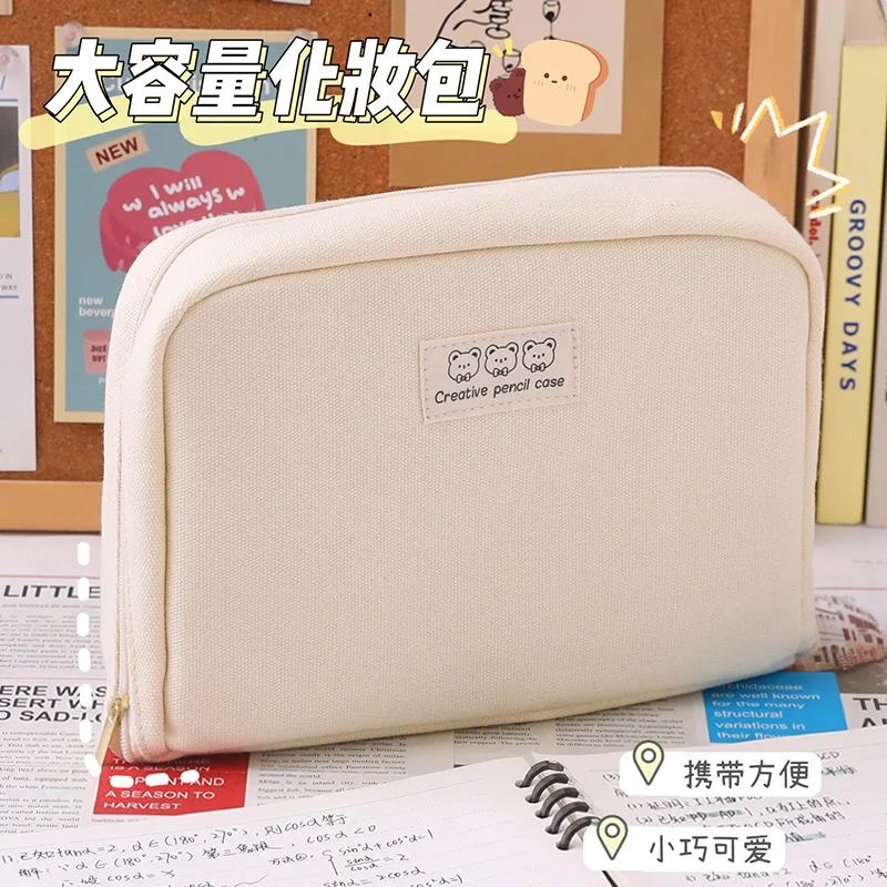 Tuche De Lápic Kawaii De Gran Capacidad Para Niñas, Lindo Tuche De Papelería Coreana, Suministros Colar, Bolsa Organizadora De Bolígrafos - AliExprs 21