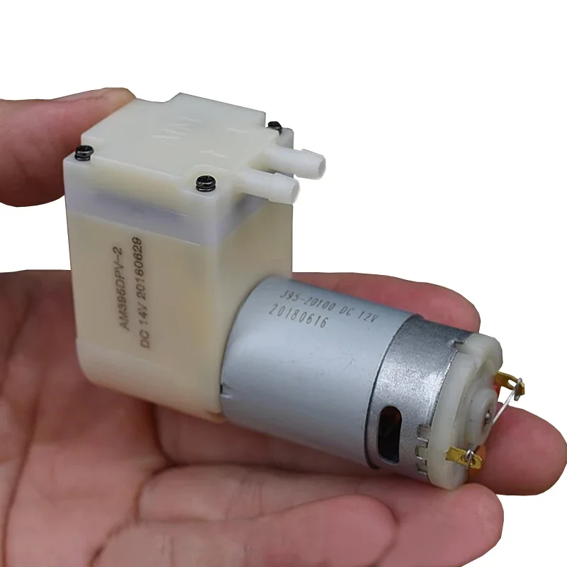 

DC 12V-15V Large Flow Mini 395 Motor Vacuum Air Pump Negative Pressure Suction Diaphragm Pump DIY Packer Inflator Aquarium Tank