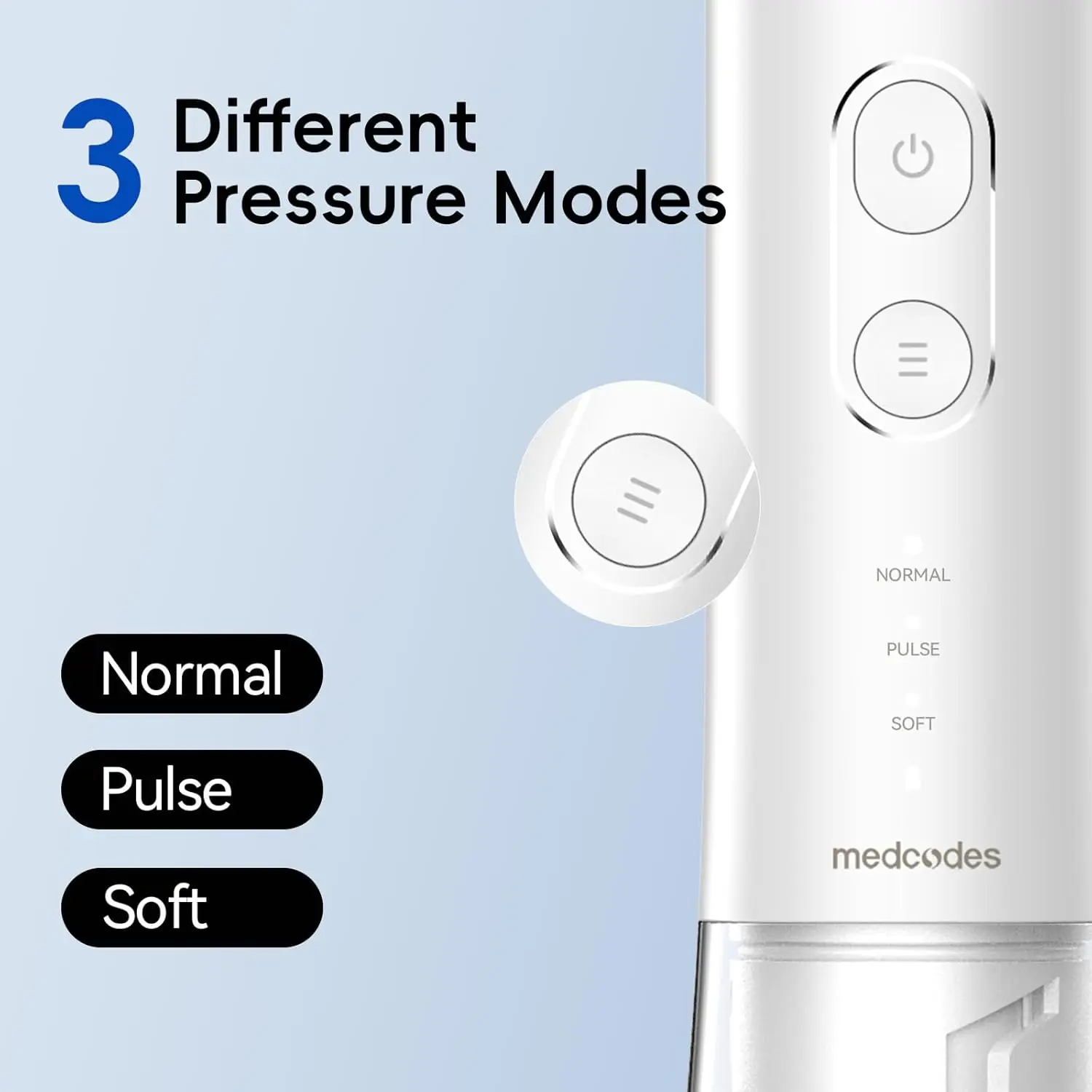 Nasal Rinse Bottle Sinus Rinse Nose Wash Cleaner 300ml Pressure Irrigation Neti-Pot 3 Modes 2 Jet with 30 Nasal Wash Salt Packet 3