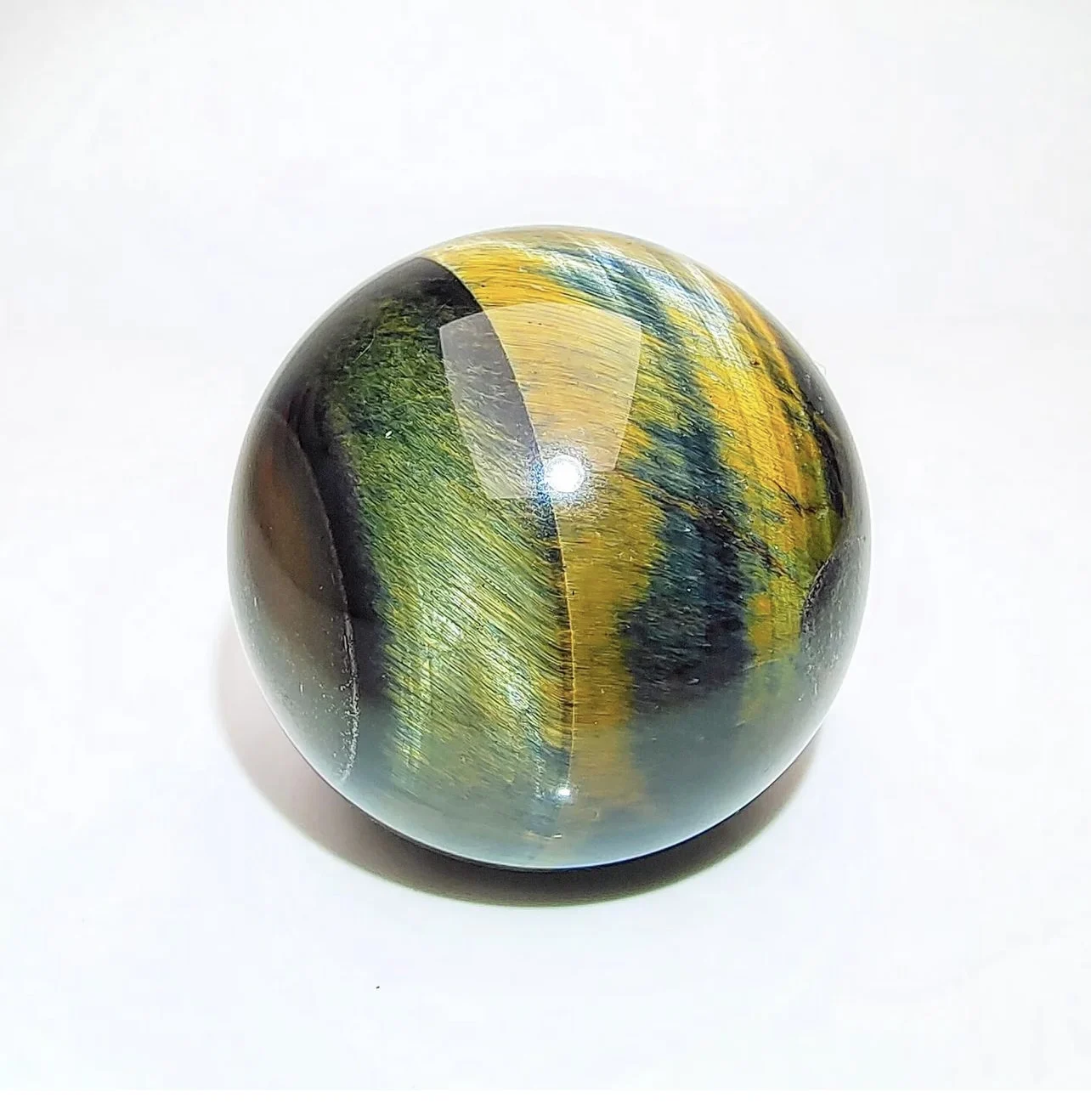 30-50mm Natural Blue Tiger Eye Quartz Ball Crafts Healing Stones Chakra Carved Reiki Stand Gift 4