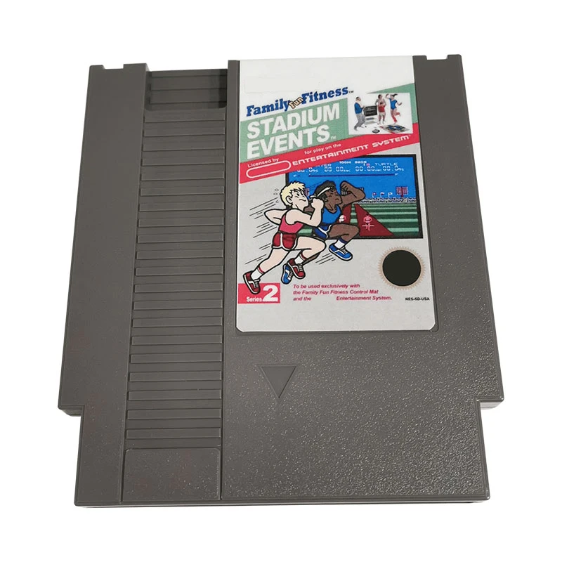 

Family Fun Fitness Stadium Events NES Game Cartridge For Console Single Card 72Pin 8 Bit NTSC and Pal Retro Classic Game Console