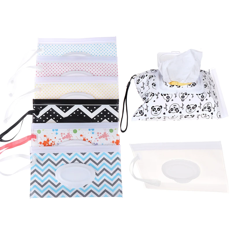 1Pcs Outdoor Travel Baby Newborn Kids Wipe Case Box Wet Wipes Dispenser Box Bag Eco-friendly Wet Paper Towel Box