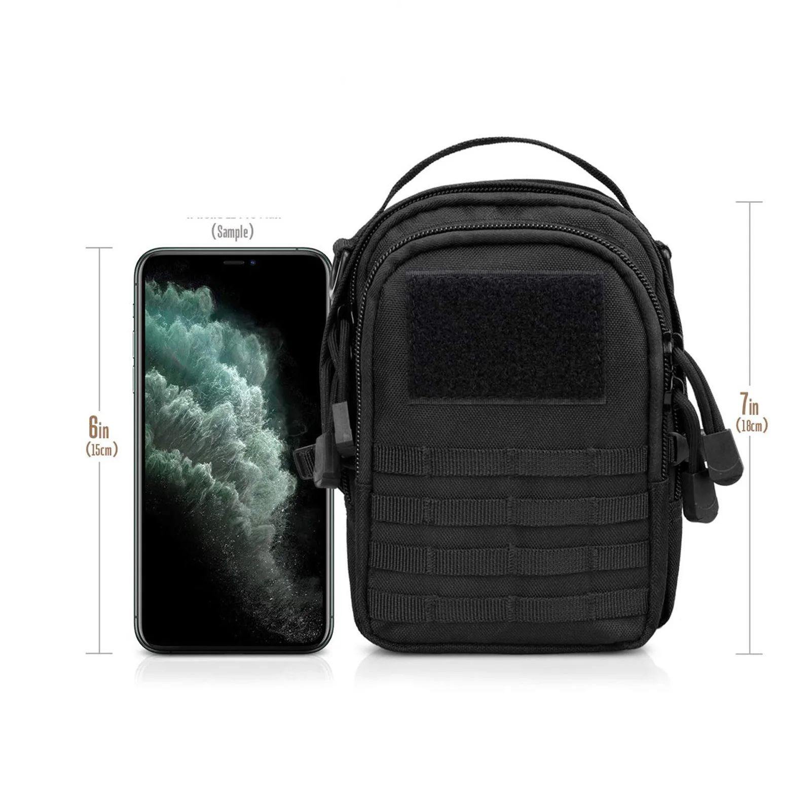 Compact Polyester Tactical Waist Bag for Hiking and Camping