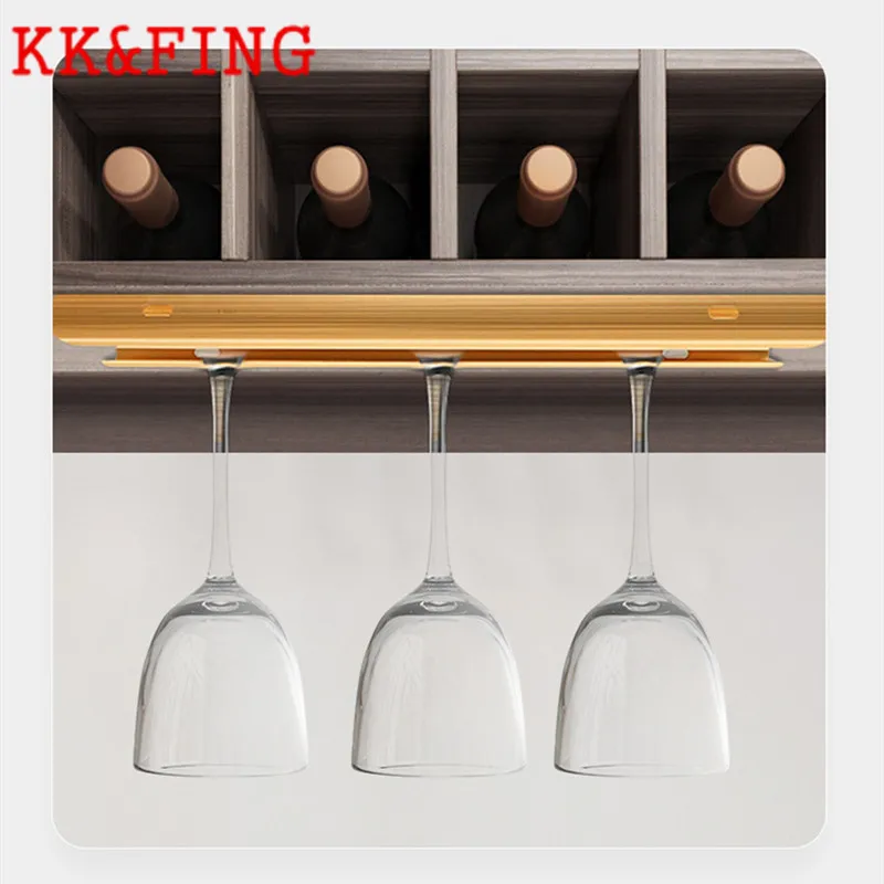 KK&FING Light Luxury Simple Aluminium Alloy Wine Cup Holder