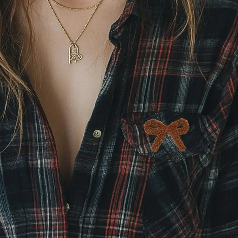 10pieces Bowknot bestickter Nähen auf Flecken Stickereien Applikationen Nähen auf Kleidungsflecken für Kleidung Jacken y08e – Detail 10