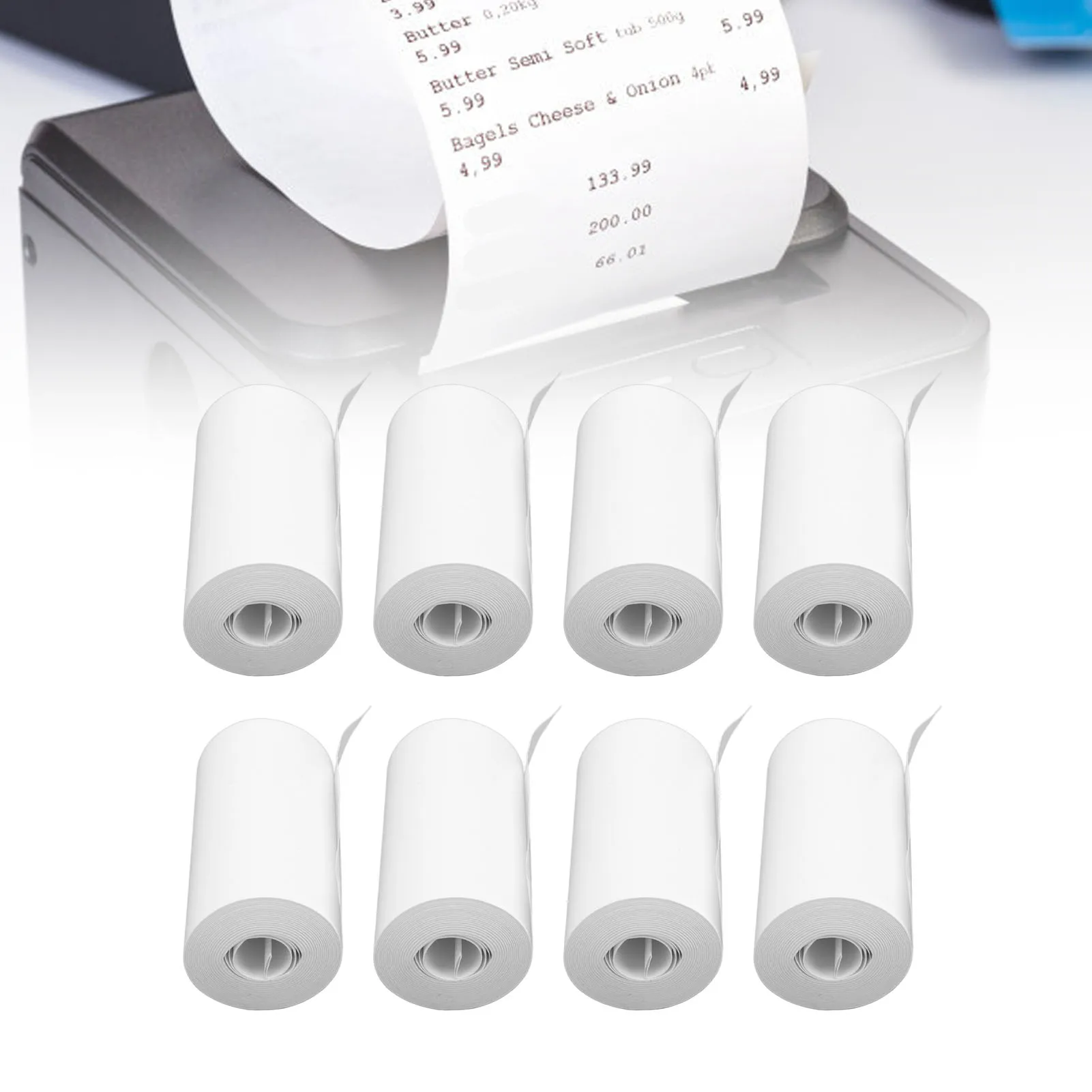 【Sale】20Pcs Thermal Printing Paper Rolls Portable Refill Set Print for Camera Notes Labels 57x25mm