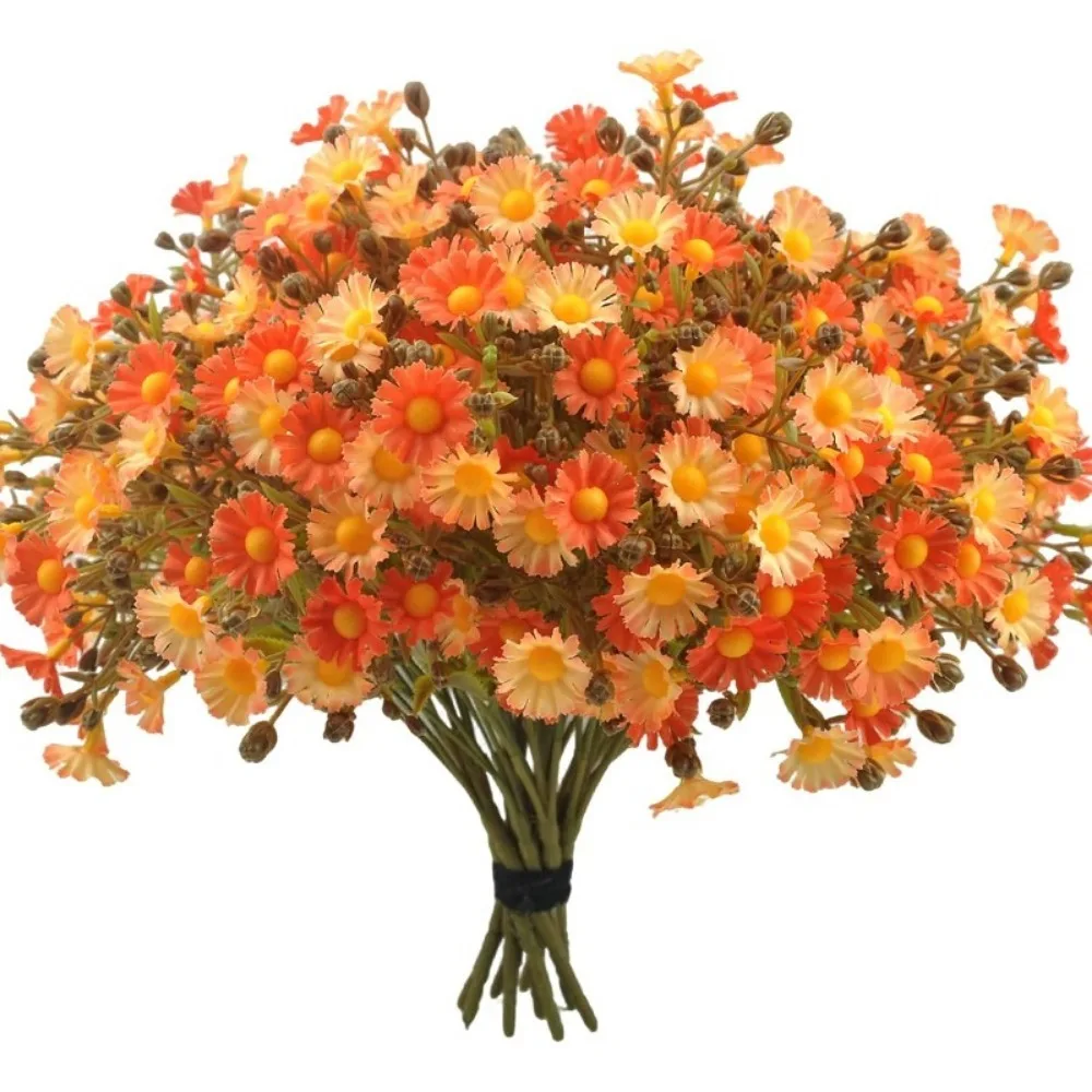 33 cm künstliche Gänseblümchen-Blume, gefälschter Seidenstrauß für Zuhause, Raumdekoration, Party, Garten, Hochzeit, Weihnachtsdekoration, DIY-Kranz-Zubehör
