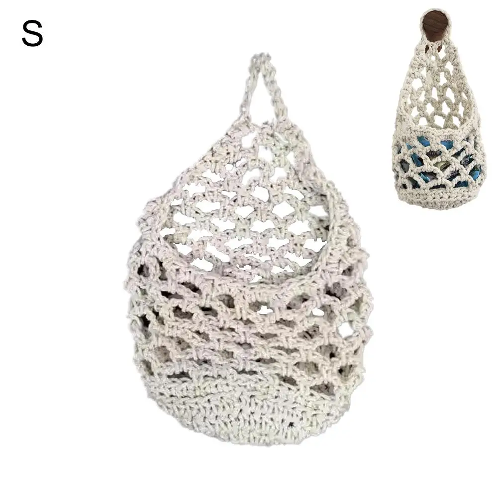 Reusable Mesh Hanging Storage Bags for Fruits, Vegetables, and Kitchen Organization