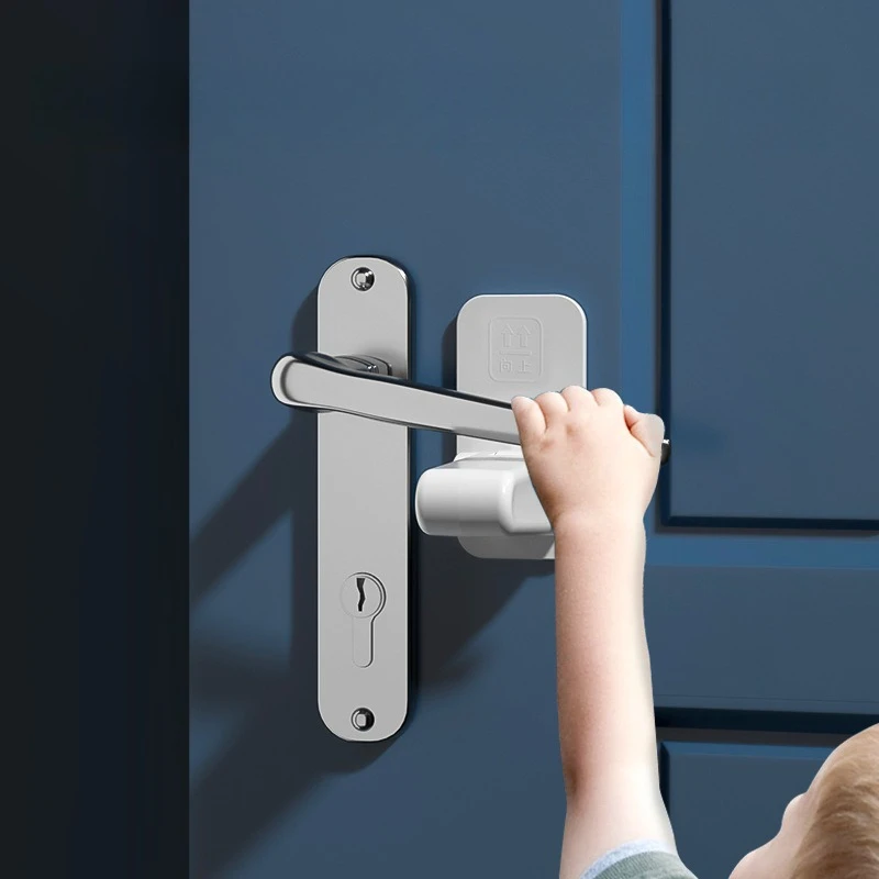 Child Safety Lock Door Handles Adjustable Handle Fixing Lock To Prevent Kids From Opening Doors Practical Home Safety Solution
