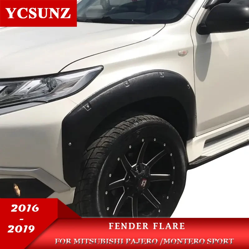 

9 inch Fender Flares For Mitsubishi Pajero Montero Sport 2016 2017 2018 2019 Mudguard Arch Wheel Car Accessories YCSUNZ