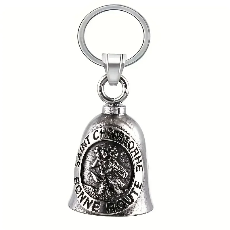 Lion King Pendant and Keychain with Uniquely Carved Bell - Retro Design