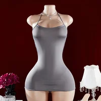 Noir Sexy Lingerie sans entrejambe femmes ensemble de soutien-gorge Transparent Costume érotique Teddy body une pièce Lenceria ensemble de sous-vêtements sensuels 4
