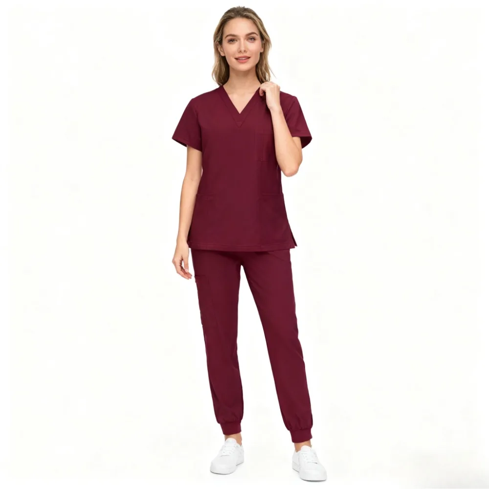 Sistema de ropa de trabajo: juego completo de batas químicas M con características prácticas para trabajadores sanitarios en instituciones técnicas M