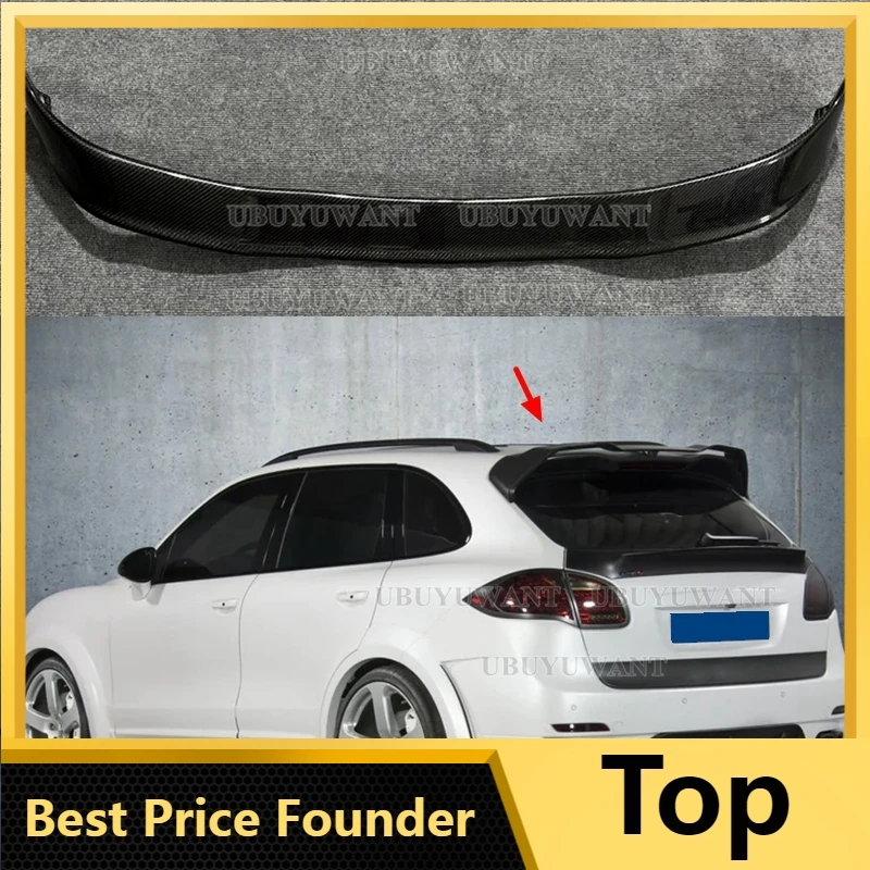 

High Quality Carbon Fiber Rear Trunk Roof Spoiler Wing Fits For Porsche Cayenne 958 2011 2012 2013 2014