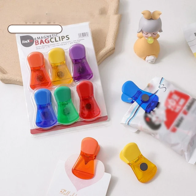 Clip'n Magnetic Bag Clips 6-Pack