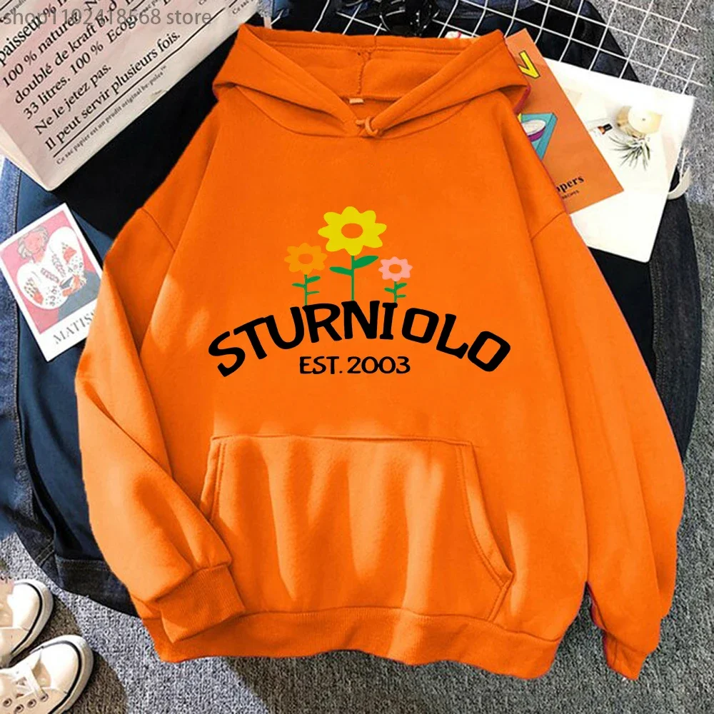 Sturniolo Triplets Hoodies Flowers Print Sweatshirt Mens Long Sleeve Casual O-neck Regular Fit Kawaii Graphic Top Women Clothing