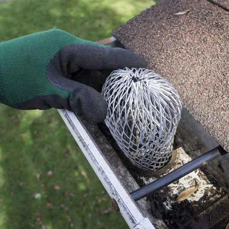 Gutter Covers 6 Pack Gutter Guard 3 Inch Expandable Aluminium Filter Strainer Gutter Downspout Guard For Stopping Blockage Leaves
